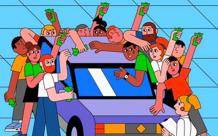 Sốt ô tô chưa từng có tại Mỹ: Xe chưa về đã có người mua - 1