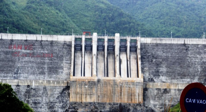 Công ty thủy điện Bản Vẽ sẽ tiến hành xã nước bắt đầu từ 9h ngày 30/7/2018.