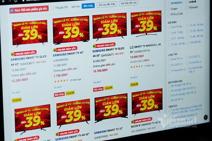Tivi hạng sang màn hình rộng giảm giá mạnh chưa từng có - 1