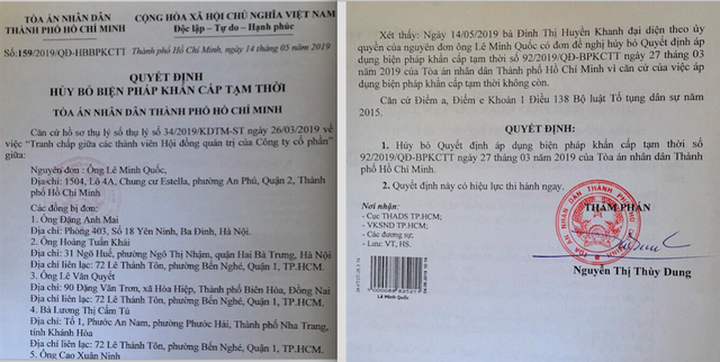 Toà huỷ bỏ lệnh cấm, bà Lương Thị Cẩm Tú trở lại ghế Chủ tịch HĐQT Eximbank - 2