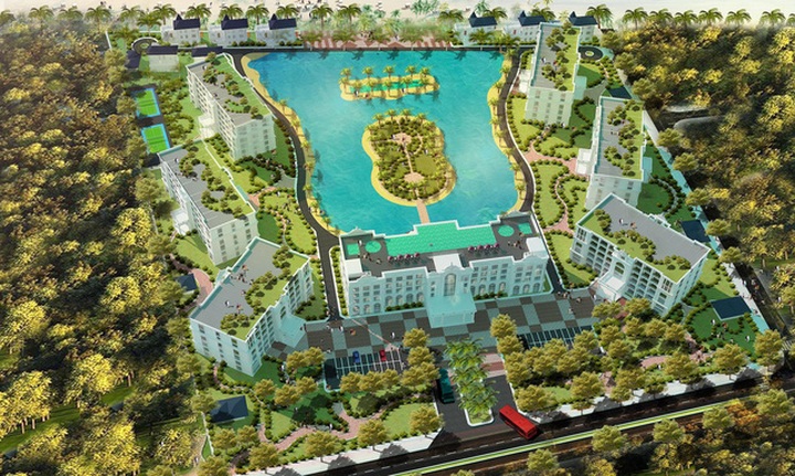 Phối cảnh dự án Khu du lịch Holiday Inn Hội An Resort (ảnh trên trang Web giới thiệu của dự án).