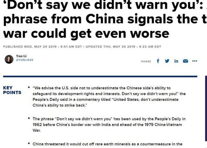 Tối hậu thư từ Trung Quốc: Đừng bảo là không nói trước - 1