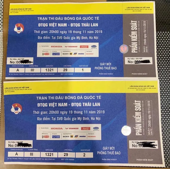 Trận Việt Nam - Thái Lan: Giá vé chỗ ngồi gần khu VIP nhất là bao nhiêu? - 2
