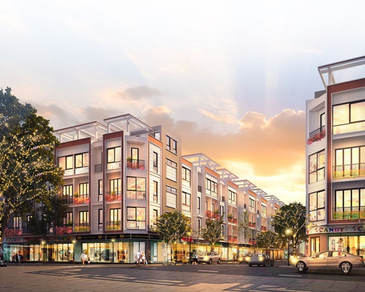 Shophouse tại T&T Phố Nối – tích hợp chức năng kép vừa để ở vừa để kinh doanh.