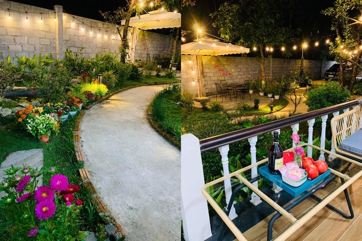 Vợ chồng trốn dịch về ngoại ô uống trà, ngắm hoa trong biệt thự đẹp mê - 3