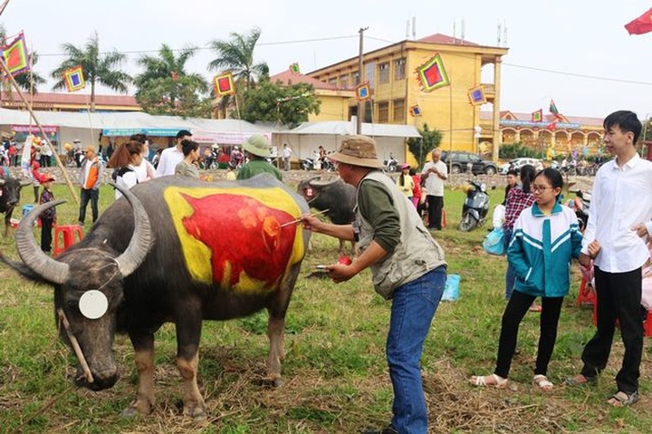 Buffalo painting contest held in Ha Nam - 4