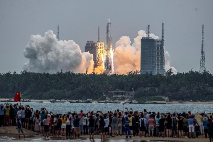 China launches first module for new space station - 1