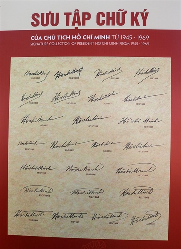 Exhibition introduces President Hồ Chí Minh’s signatures, autographs - 1 Exhibition introduces President Hồ Chí Minh’s signatures, autographs - 1