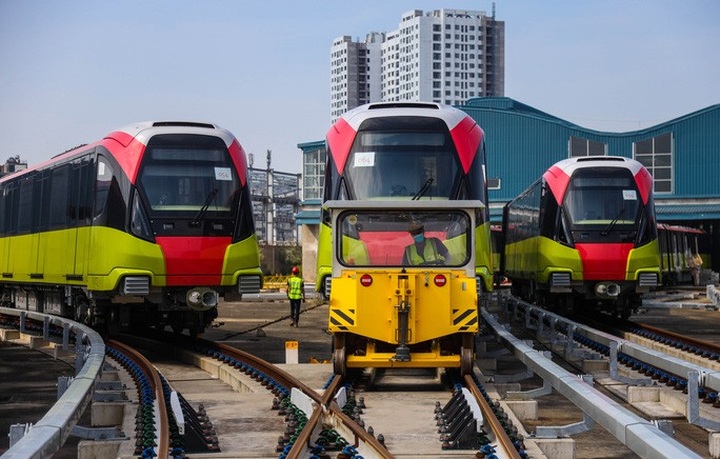 Hanoi metro trains ready for trial run - 1 Hanoi metro trains ready for trial run - 1