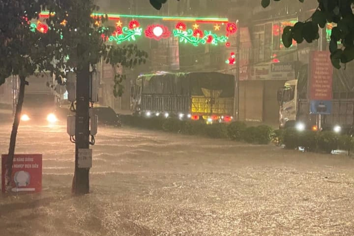 Dien Bien City deeply flooded following heavy rains - 1 Dien Bien City deeply flooded following heavy rains - 1
