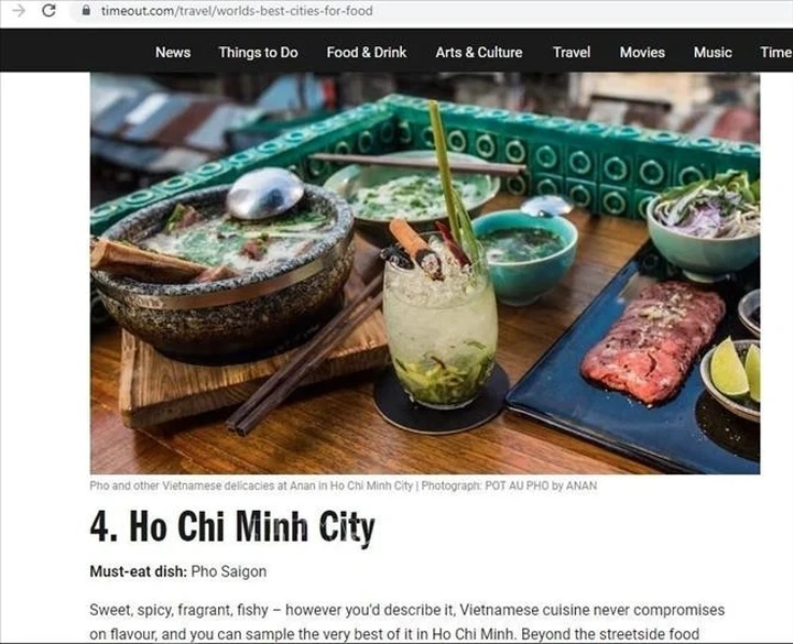 Ho Chi Minh City named as world’s fourth-best foodie city - 1