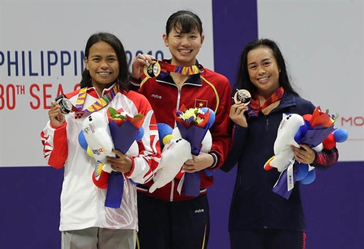Swimmer Viên makes a double at SEA Games - 1 Swimmer Viên makes a double at SEA Games - 1
