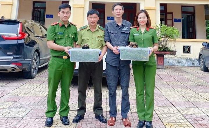 People in Ha Tinh hand over rare animals - 1 People in Ha Tinh hand over rare animals - 1