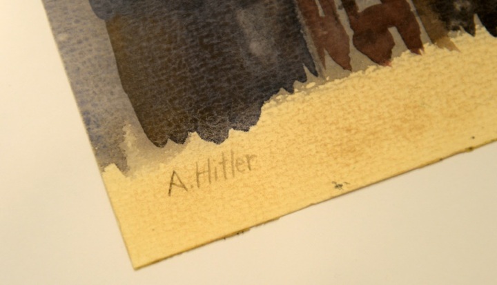 Five 'Hitler' paintings to go under hammer in Nuremberg - 1