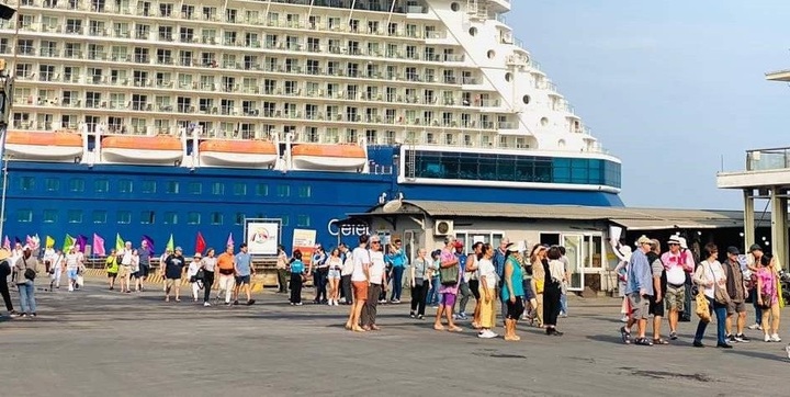 Cruise liner Celebrity Solstice brings foreign visitors to central Vietnam - 1