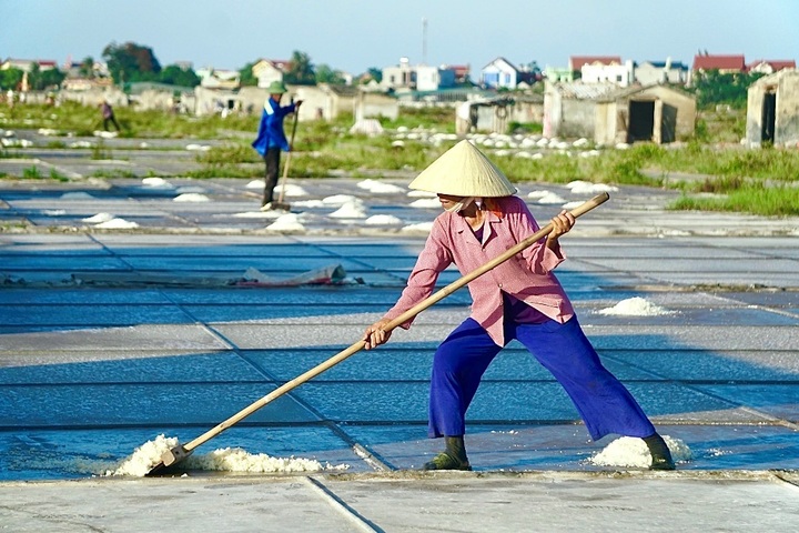 Salt farmers take advantages of hot weather - 3