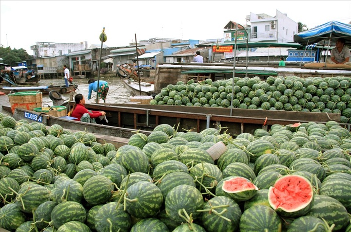 Cai Rang floating market busy before Tet - 8