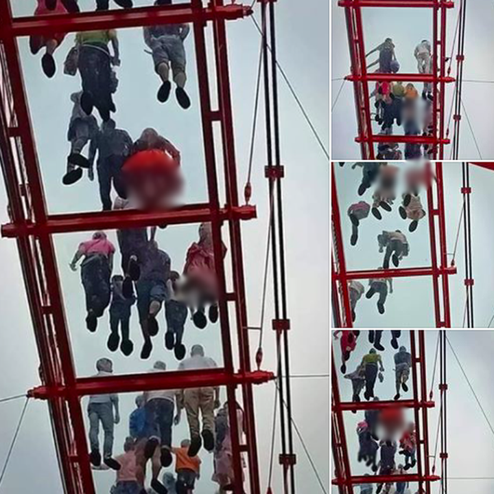 5D-effect glass bridge worries female visitors - 1