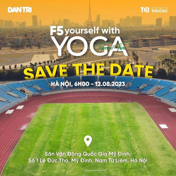 Dantri and Thu Cuc TCI organise large-scale yoga event - 3