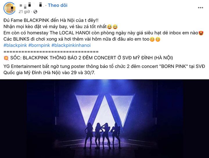 Homestay services thrive after Blackpink confirm Hanoi tour date - 1 Homestay services thrive after Blackpink confirm Hanoi tour date - 1