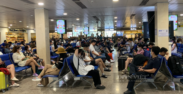 Tan Son Nhat Airport crowded on final day of holiday - 5 Tan Son Nhat Airport crowded on final day of holiday - 5