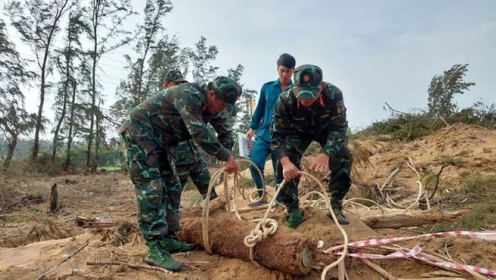150-kilo bomb found at Tra Vinh construction site - 1 150-kilo bomb found at Tra Vinh construction site - 1