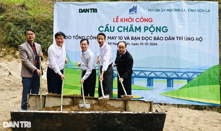 Bridge construction project starts in remote Son La commune - 1 Bridge construction project starts in remote Son La commune - 1