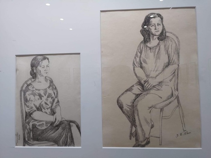 Hundreds of sketch paintings displayed at Hanoi university - 3