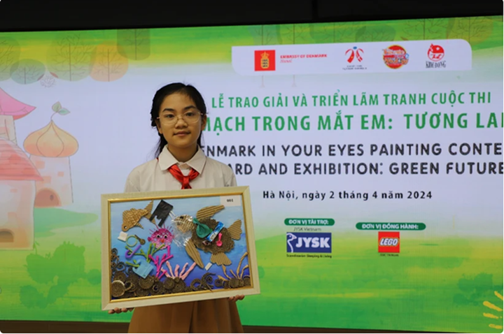 Winners of painting contest on green future announced - 1 Winners of painting contest on green future announced - 1