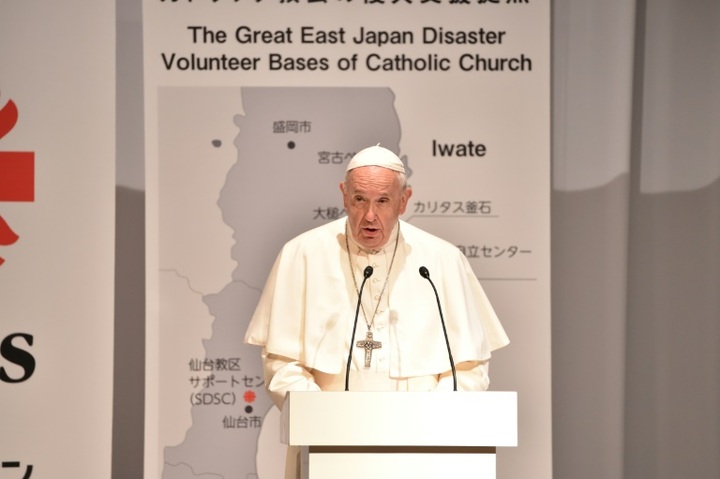 Pope urges fresh help for Fukushima victims on Japan trip - 1