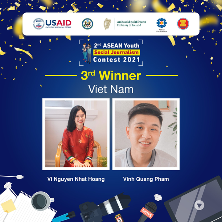Vietnamese students win third prize at ASEAN youth journalism contest - 1 Vietnamese students win third prize at ASEAN youth journalism contest - 1