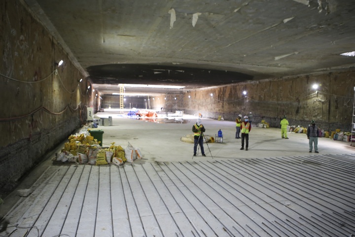 Work continues on Hanoi metro station - 1 Work continues on Hanoi metro station - 1