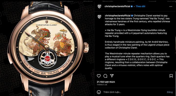 Hai Ba Trung - Vietnamese heroines featured on luxury Swiss watch - 1 Hai Ba Trung - Vietnamese heroines featured on luxury Swiss watch - 1