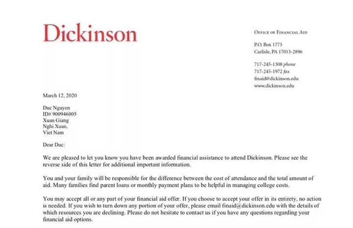 Nghe An student wins scholarships to 15 US universities - 2