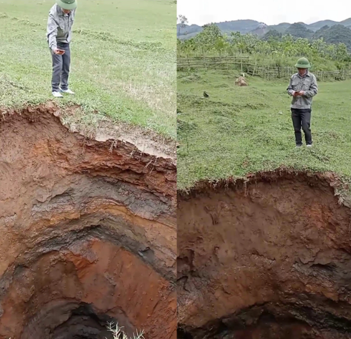 Huge sinkhole appears in Nghe An - 2