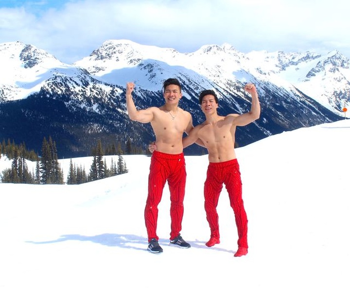 Giang brothers challenge cold weather with balancing act - 1