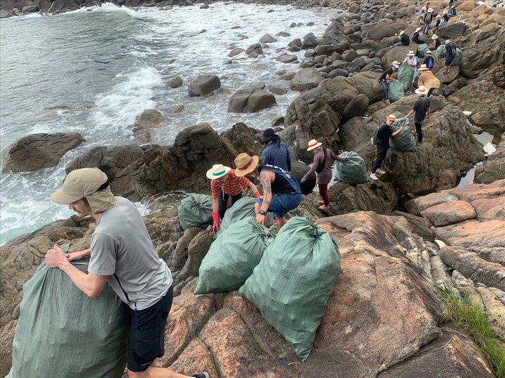 Hundreds collect litter in Danang - 3