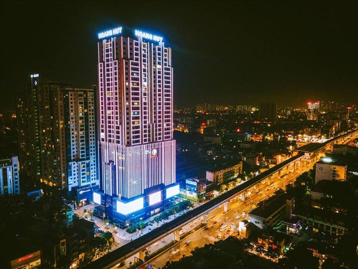 Buildings lit up for breast cancer awareness - 1
