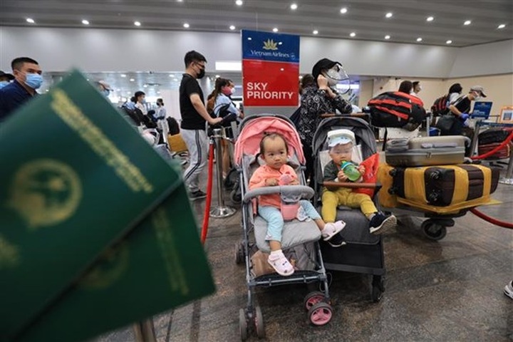 Nearly 300 Vietnamese citizens return home from Russia - 1