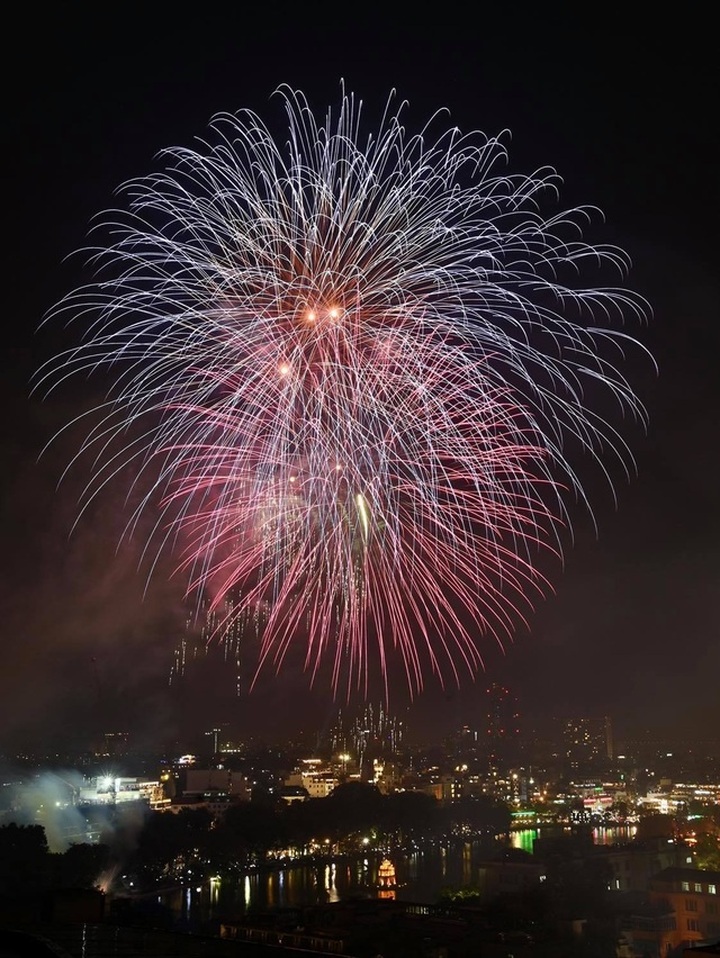 Firework lit up on New Year's Eve - 2 Firework lit up on New Year's Eve - 2