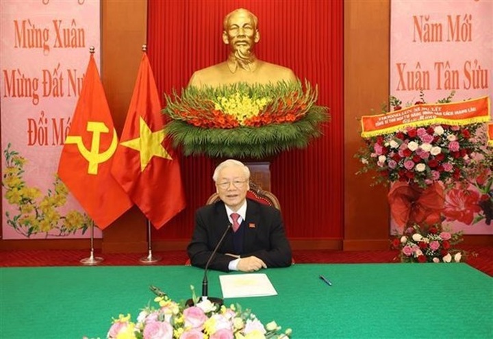 Vietnamese, Lao Party chiefs hold phone talks - 1 Vietnamese, Lao Party chiefs hold phone talks - 1