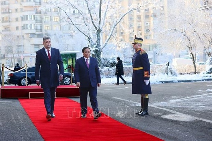 Romanian PM chairs welcome ceremony for Vietnamese counterpart in Bucharest - 1 Romanian PM chairs welcome ceremony for Vietnamese counterpart in Bucharest - 1