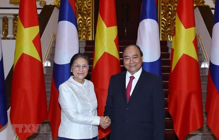 PM hosts Lao National Assembly leader - 1