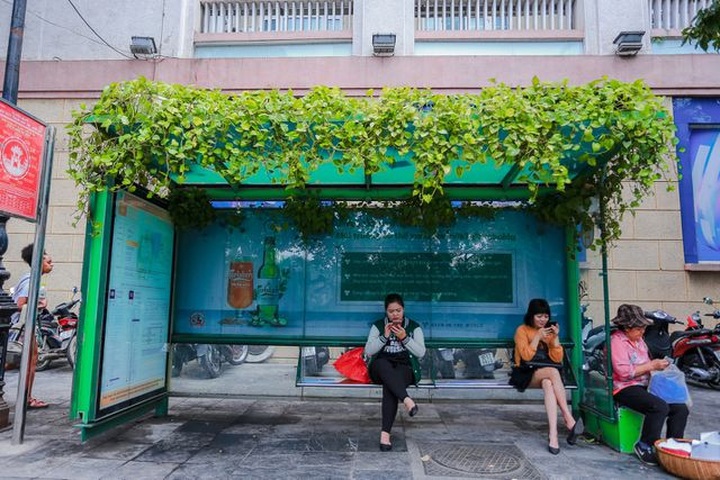 Hanoi bus stops go green - 6