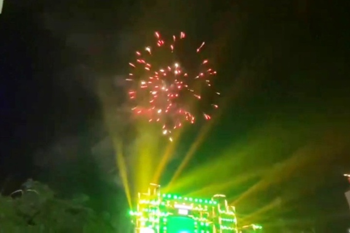 Firework lit up on New Year's Eve - 9 Firework lit up on New Year's Eve - 9