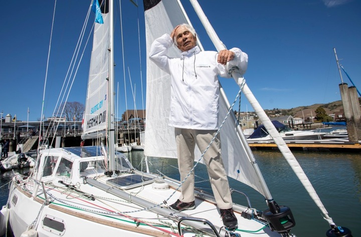 Japanese man becomes world's oldest to sail solo across Pacific - 1 Japanese man becomes world's oldest to sail solo across Pacific - 1