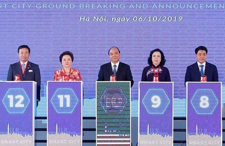 Groundbreaking ceremony for first smart city project in Hanoi - 1