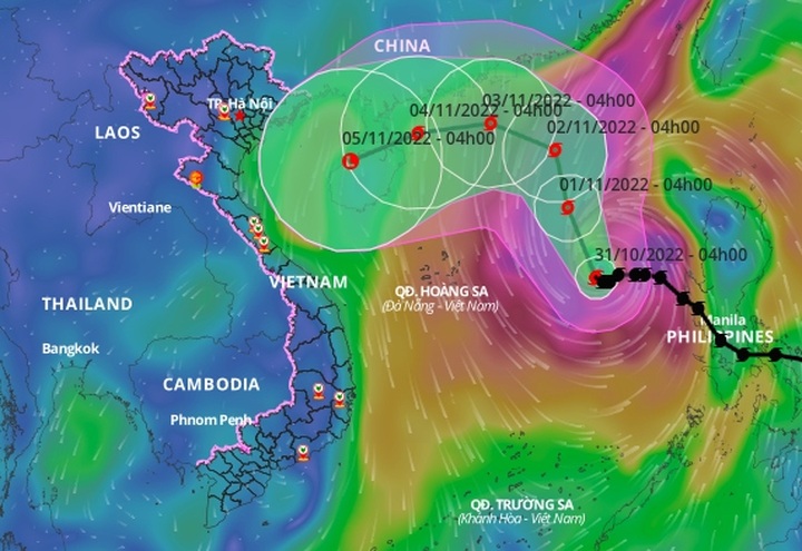 Storm Nalgae changes course, gains strength - 1
