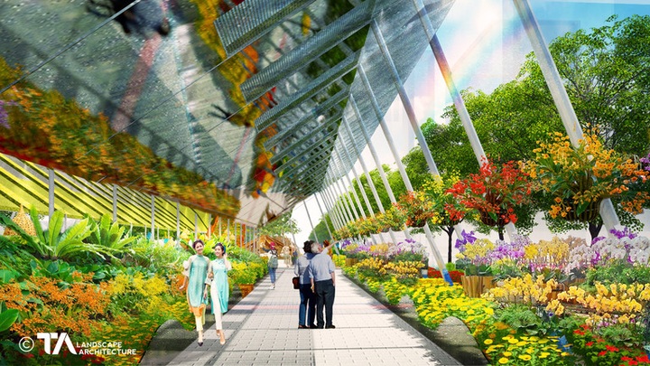 Preparations for Nguyen Hue Flower Street under way - 2 Preparations for Nguyen Hue Flower Street under way - 2