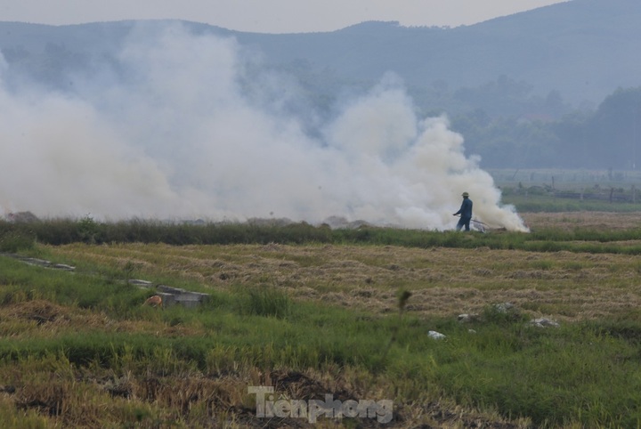Straw burning plagues drivers on national highway - 1